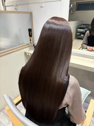 ロング 柔らか縮毛矯正 / 髙島颯人のヘアスタイル