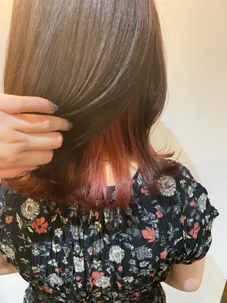 カラー Lamana所属・透明感カラー/ 加瀬たまものヘアスタイル