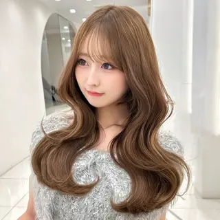 ロング 韓国顔まわり/前髪 /レイヤー/いつきのヘアスタイル