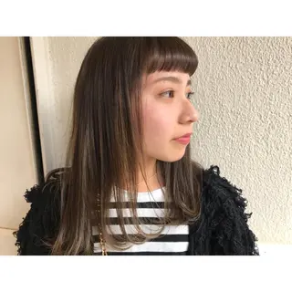 ミディアム カラー Musiiik hairのヘアスタイル