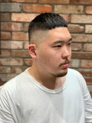 ショート メンズ HIROGINZAプレミアムバーバー赤坂店所属・田中 千恩のヘアスタイル