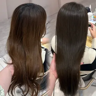 ロング カラー 内田 志乃のヘアスタイル