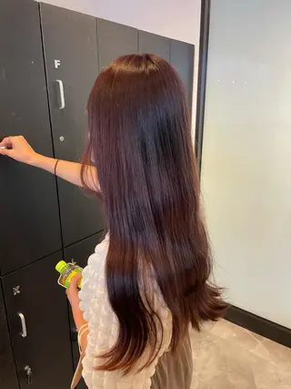 ロング カラー ハイトーンカラー🩵 指名多数💗横山聖奈のヘアスタイル