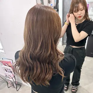 ロング 艶カラー/レイヤー /メンズ/マツエクのヘアスタイル