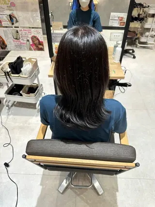 セミロング カラー 🍜のばた 🍜のヘアスタイル