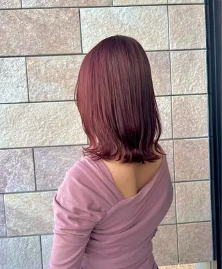 ミディアム 🎀Lolonois 池田店🎀佐藤百奈美のヘアスタイル