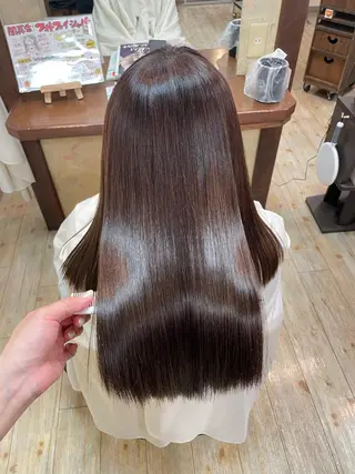 ロング ひなの/艶髪/ 白髪染め/髪質改善のヘアスタイル