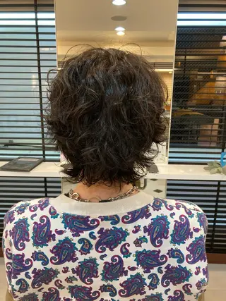 ショート パーマ 髪質改善サロンLOUIMADNA栄店所属・🌈縮毛矯正特化 杉浦　夏生のヘアスタイル