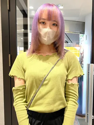 セミロング AI TOKYO　S所属・mizuki 【韓国レイヤー】のヘアスタイル