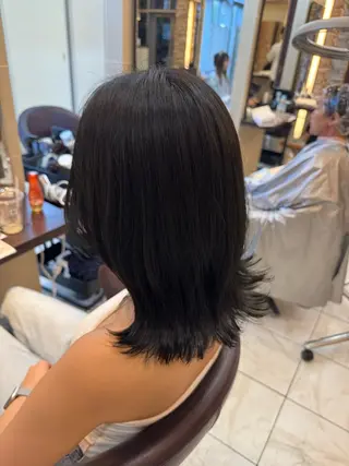 セミロング ⭐️透明感カラー/ パーマ⭐️宮野翔のヘアスタイル