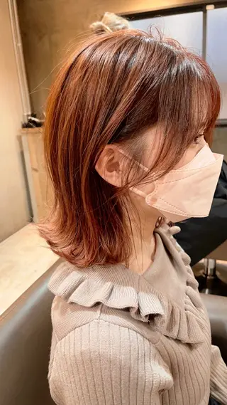 ミディアム ハイトーン カラー/久保田彰のヘアスタイル