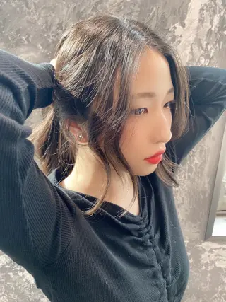 ロング カラー パーマ ヘアアレンジ メンズ キッズ ネイル マツエク・マツパ 韓国/トレンド レイヤー【101】のヘアスタイル