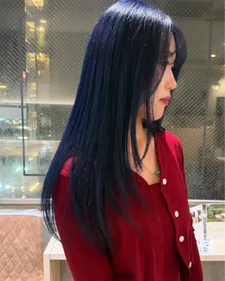 ロング ダン/メンズ/ 顔周り×透明感カラーのヘアスタイル