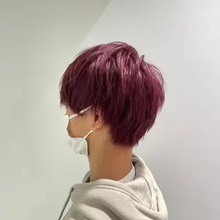 セミロング カラー パーマ ヘアアレンジ ネイル 韓国風ベージュ🤎 赤みなし🌿横浜🤎のヘアスタイル