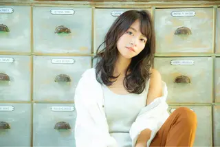 ミディアム カラー 髪質改善/縮毛矯正/ ボブ/店長/槌矢圭悟のヘアスタイル