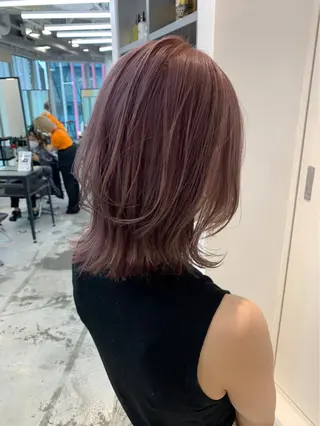 ミディアム ダブルカラー寒色系 ボリューム改善ハヤトのヘアスタイル