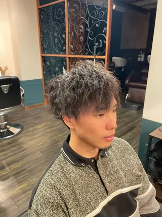 ショート パーマ メンズ 早稲田/メンズ専門 /フェード/葛西裕季のヘアスタイル