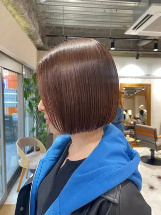 ショート カラー 🩵ボブ/レイヤー /髪質改善🩵のヘアスタイル