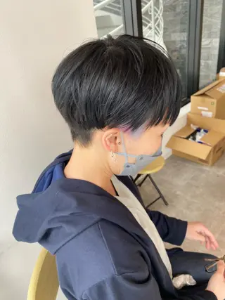 ショート カラー オスズ 🎀´-のヘアスタイル