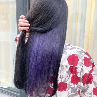 ロング カラー ヘアアレンジ Zina渋谷エリア マネージャShionのヘアスタイル