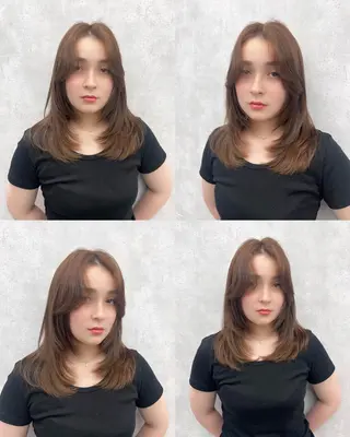 ロング カラー レイヤー/艶カラー /韓国ヘア/高松のヘアスタイル