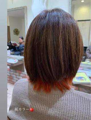 ミディアム カラー ヘアアレンジ 髪質改善&Spa fee南越谷2号店所属・髪質改善/南越谷/ 山岸彩夏のヘアスタイル