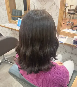 ミディアム カラー 🎀ブリーチなし カラーyui🎀のヘアスタイル