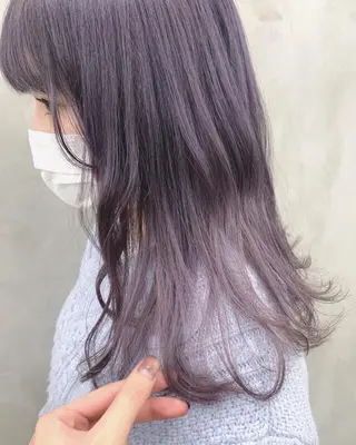 セミロング カラー suu所属・🐝 hachi🐝のヘアスタイル