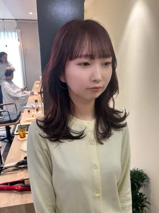 ロング カラー hub hair レイヤー/透明感のヘアスタイル