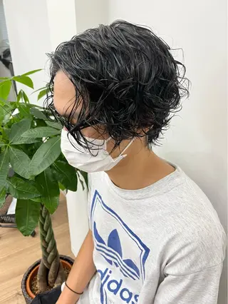 ミディアム カラー パーマ ヘアアレンジ メンズ 💎髪質改善特化💎 RUITOのヘアスタイル