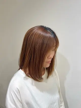 セミロング カラー 北九州美容室 🇰🇷mahiroのヘアスタイル