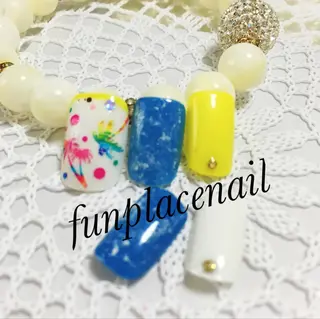 ショート ミディアム セミロング ロング カラー パーマ ヘアアレンジ メンズ キッズ ネイル まつエク nail salon＆school felice所属・フェリーチェ瑞江店 新山のネイルデザイン