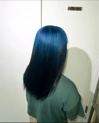 セミロング カラー 渋谷/ハイトーン/ プルエクステ/大和のヘアスタイル