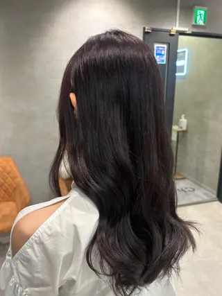 ロング カラー うる艶カラー✨️ 耳ツボ💠mamiのヘアスタイル