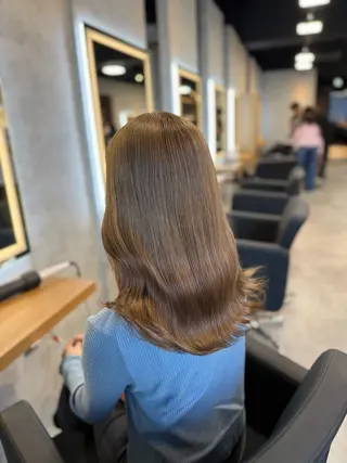 ロング カラー ヘアアレンジ レイヤー×透明感カラ ーHAYATOのヘアスタイル