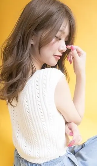 セミロング 髪質改善ストレート Kantaのヘアスタイル