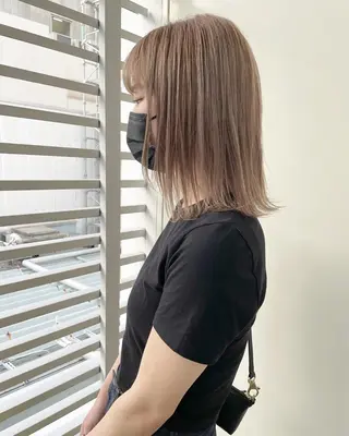 カラー レイヤー/ボブ/ 顔周り/yukinaのヘアスタイル