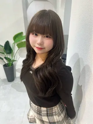 セミロング カラー 🪞個室サロン/韓国 艶髪/keito🪞のヘアスタイル