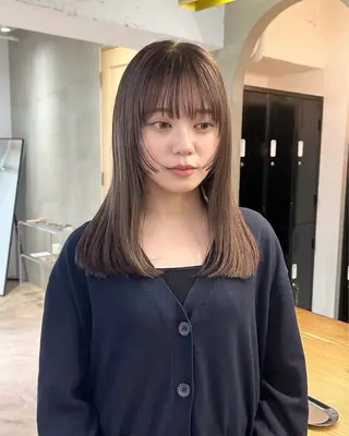 ミディアム レイヤーカット/暖色 カラー/mao🎀のヘアスタイル