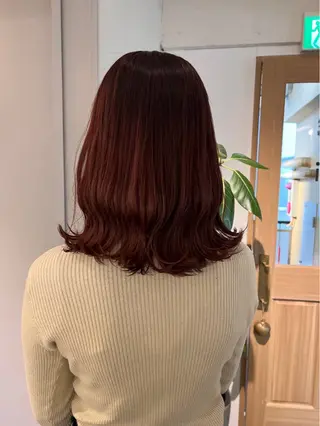 ミディアム カラー カラー/レイヤー /カット泉谷七登のヘアスタイル