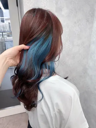 セミロング カラー ヘアアレンジ 💕ブリーチ/ヘアメ 🎀YUUKAのヘアスタイル