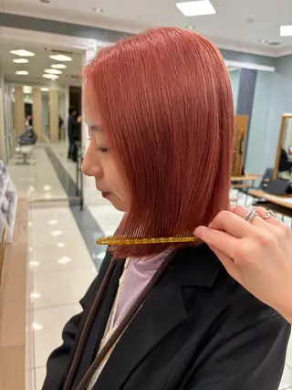 ミディアム カラー wakana 【ブリーチカラー】のヘアスタイル