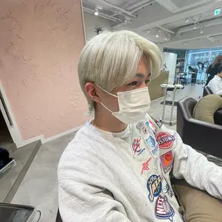 ロング カラー メンズ 松永 梨央のヘアスタイル