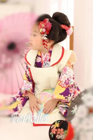 ヘアアレンジ キッズ farfalla mikaのマツエク・マツパデザイン