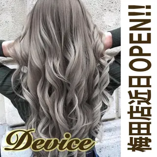 ロング カラー パーマ ヘアアレンジ Device ディバイスのヘアスタイル