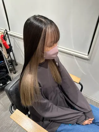 ロング カラー 艶髪レイヤー上田 紗也🇰🇷💗のヘアスタイル