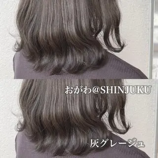 ミディアム カラー パーマ ヘアアレンジ メンズ キッズ ネイル マツエク・マツパ 新宿駅近♡友達とOK 🦋W -ワット -のヘアスタイル