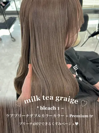 カラー 透ける透明感カラー 🤍anju🎀のヘアスタイル