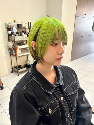 ショート カラー ダブルカラー/ウルフ 上田　航平のヘアスタイル