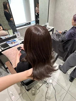 カラー トレンド甘めガーリー Mizuki☁️🫧のヘアスタイル